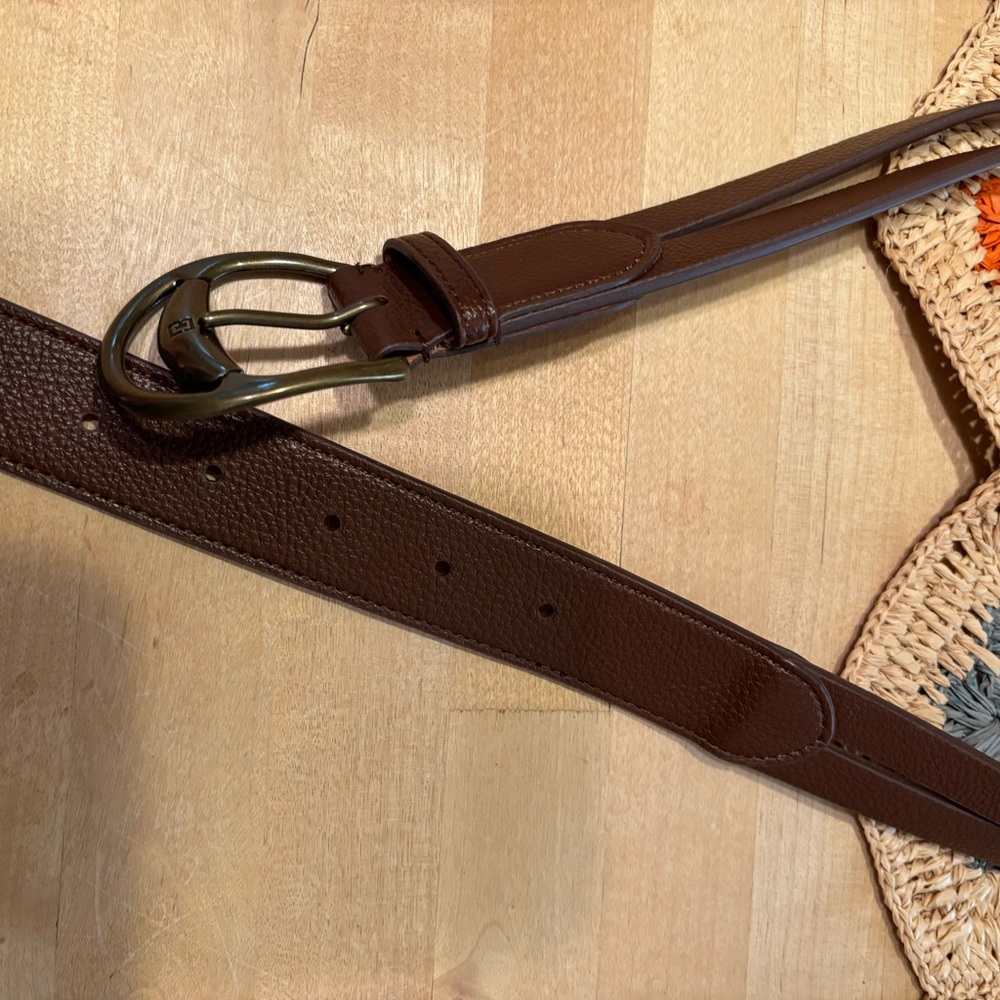 Chaps Brown Split Belt